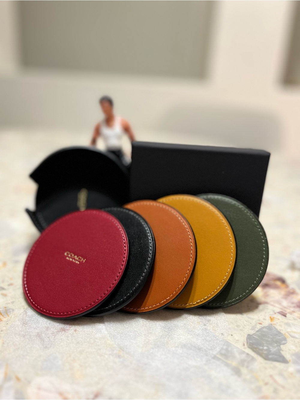 Coach Coaster Set NIB - Picture 2 of 4